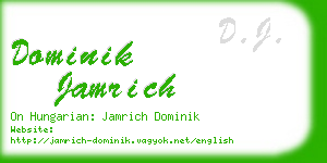 dominik jamrich business card